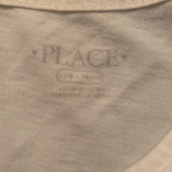 Children’s Place White Cotton T-shirt - Picture 3 of 4